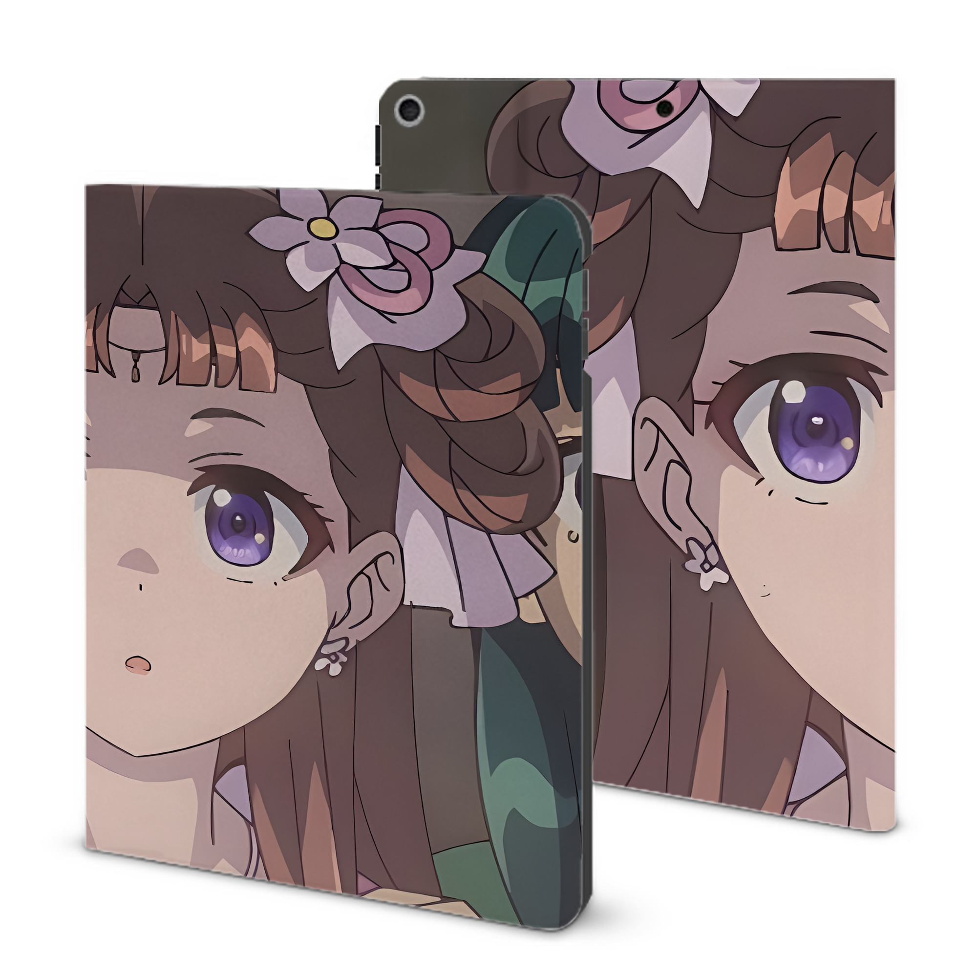 （画像用） 薬屋のひとりごと The Apothecary Diaries IPad ケース ブック型 PUレザー TPU 耐衝撃 軽量 薄型 ペン収納なし 全面保護 IPad 各モデル対応